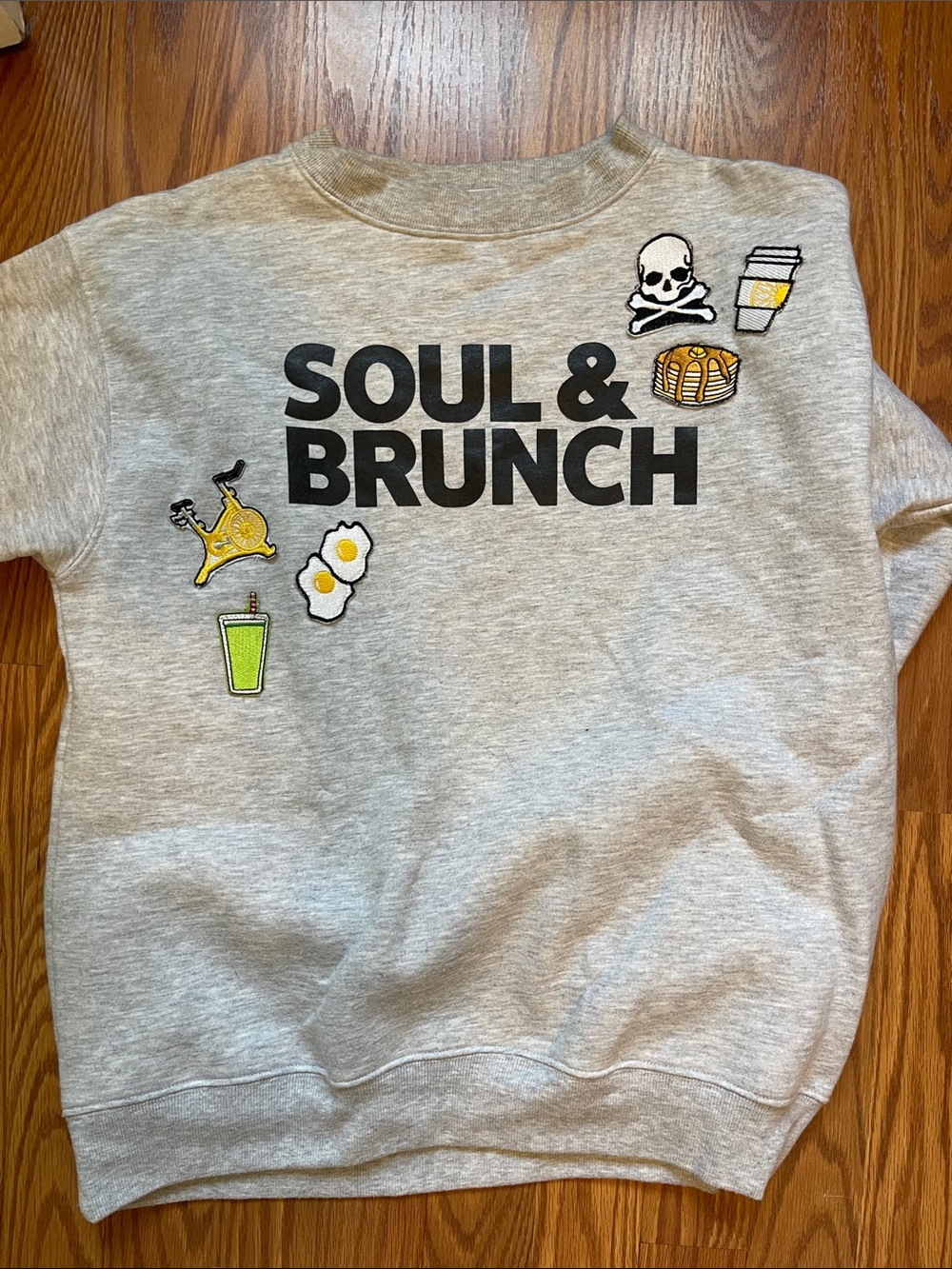 Soul & Brunch Gray Graphic Sweatshirt